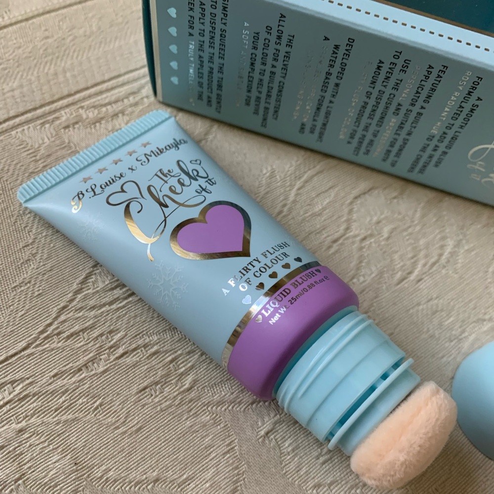 P. Louise x Mikayla The Cheek of It Liquid Cream Blush Very Violet BNIB